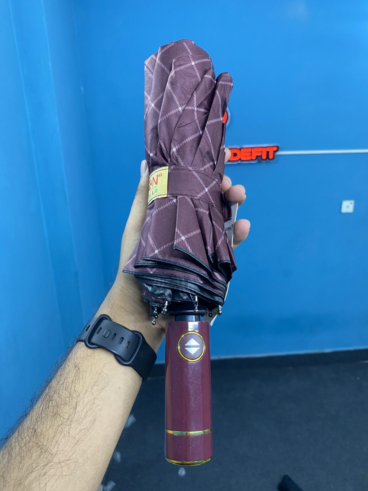 Moon”১২” শিকের ছাতা (Maroon) - Image 2