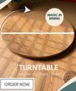 ডাবল লেয়ার ৩৬০° ঘূর্ণায়মান সার্ভিং ট্রে - Image 2