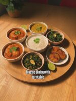 ডাবল লেয়ার ৩৬০° ঘূর্ণায়মান সার্ভিং ট্রে