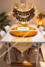 প্রিমিয়াম মেহেগুনি কাঠের ৩৬০° ঘূর্ণায়মান টেবিল টপ। ( কাঠ কালার ) - Image 3