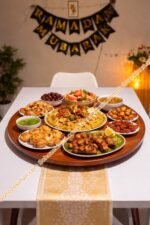 প্রিমিয়াম মেহেগুনি কাঠের ৩৬০° ঘূর্ণায়মান টেবিল টপ। ( তেঁতুল বিচি ) - Image 2