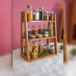 কাঠের তৈরি মশলা রাখার স্ট্যান্ড