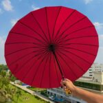 ( মেরুন ) ২৪ শিকের প্রিমিয়াম ছাতা