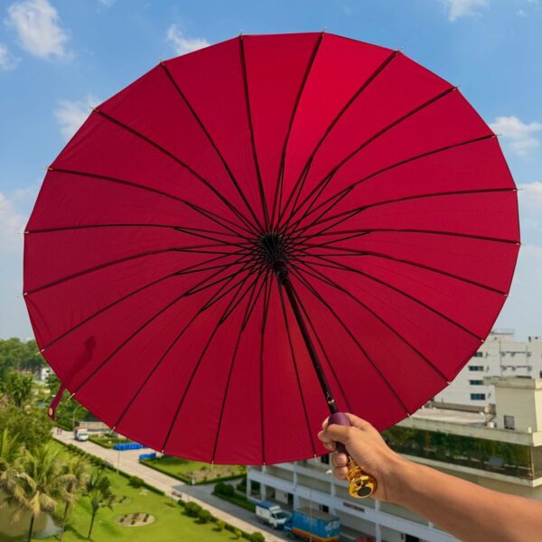 ( মেরুন ) ২৪ শিকের প্রিমিয়াম ছাতা