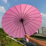 ( মিষ্টি গোলাপী ) ২৪ শিকের প্রিমিয়াম ছাতা